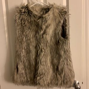 Tinsel Couture Fuax Fur Vest size Small